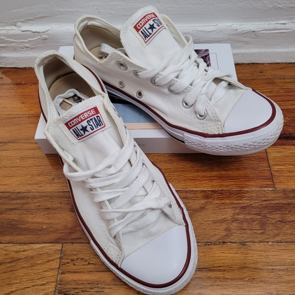 Converse Shoes - WHITE CONVERSE Unisex Sneakers, Women 7.5/ Men 5.5